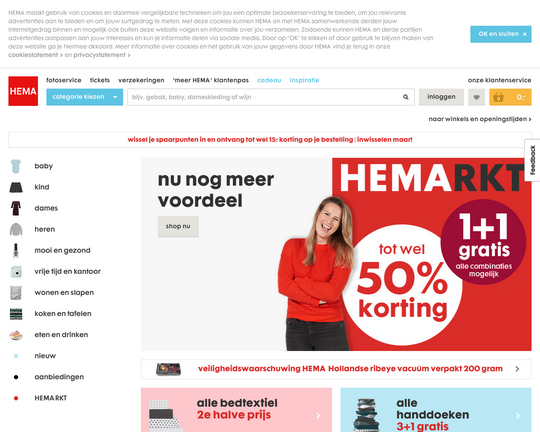 charme Realistisch Decimale Hema.nl - Websitesvergelijken.com